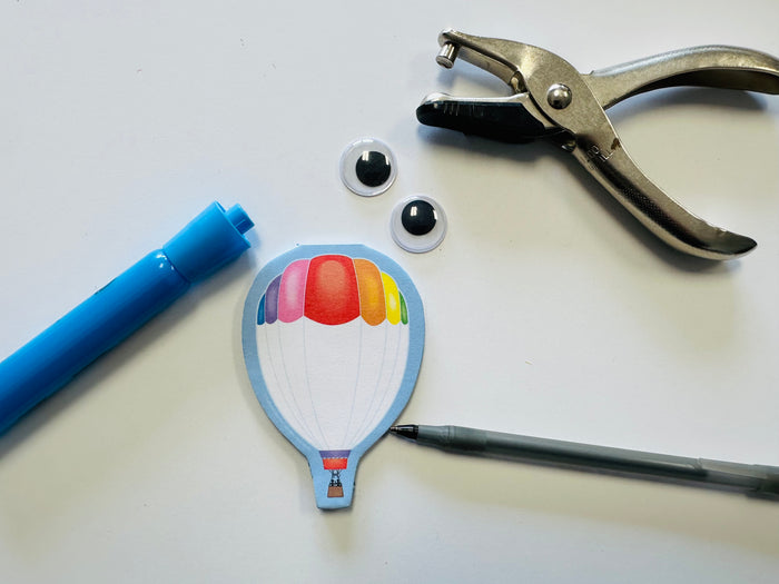 Mini Notepad - Hot Air Balloon - Creative Shapes Etc.
