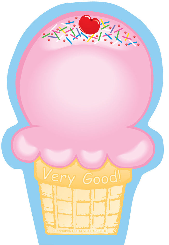 Mini Notepad - Ice Cream Cone - Creative Shapes Etc.