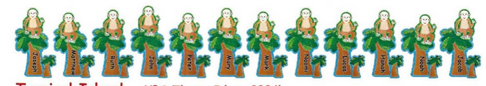 Playful monkey-themed mini notepad for educational craft