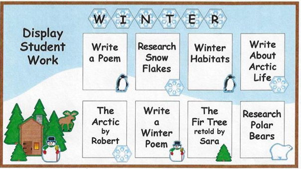 Cute polar bear notepad decoration for bulletin display