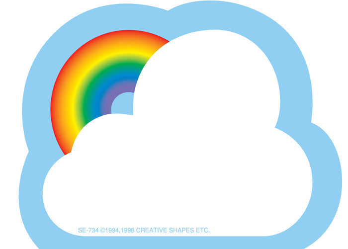 Rainbow-shaped mini notepad, 3x3 inches, 35 acid-free sheets