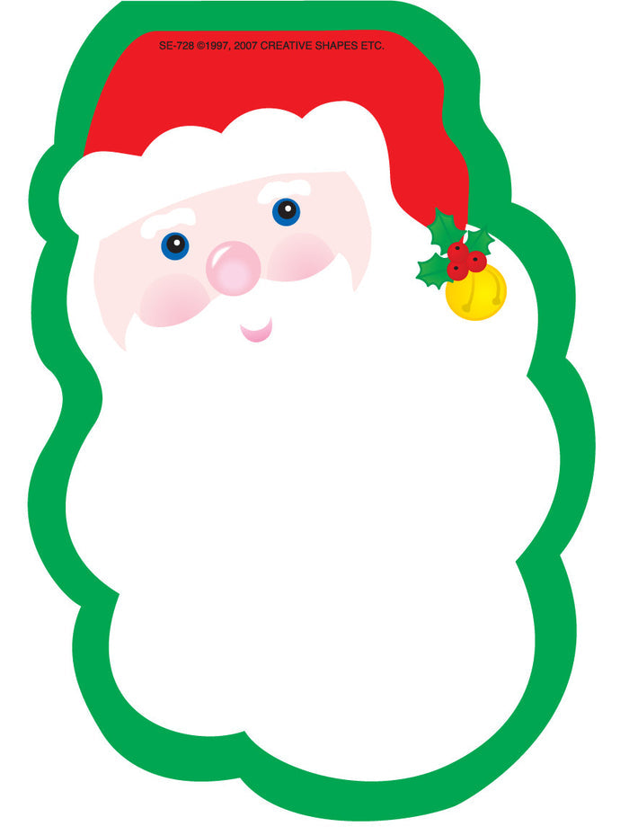 Mini Notepad - Santa Face - Creative Shapes Etc.