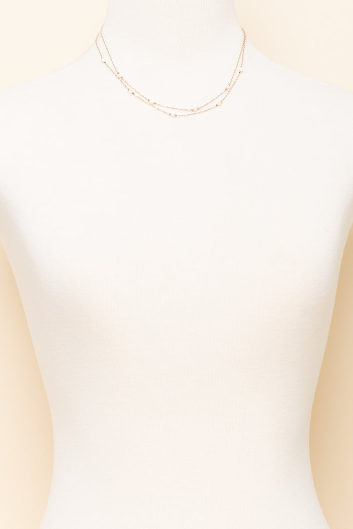 Shira Gold Plated Layered Necklace