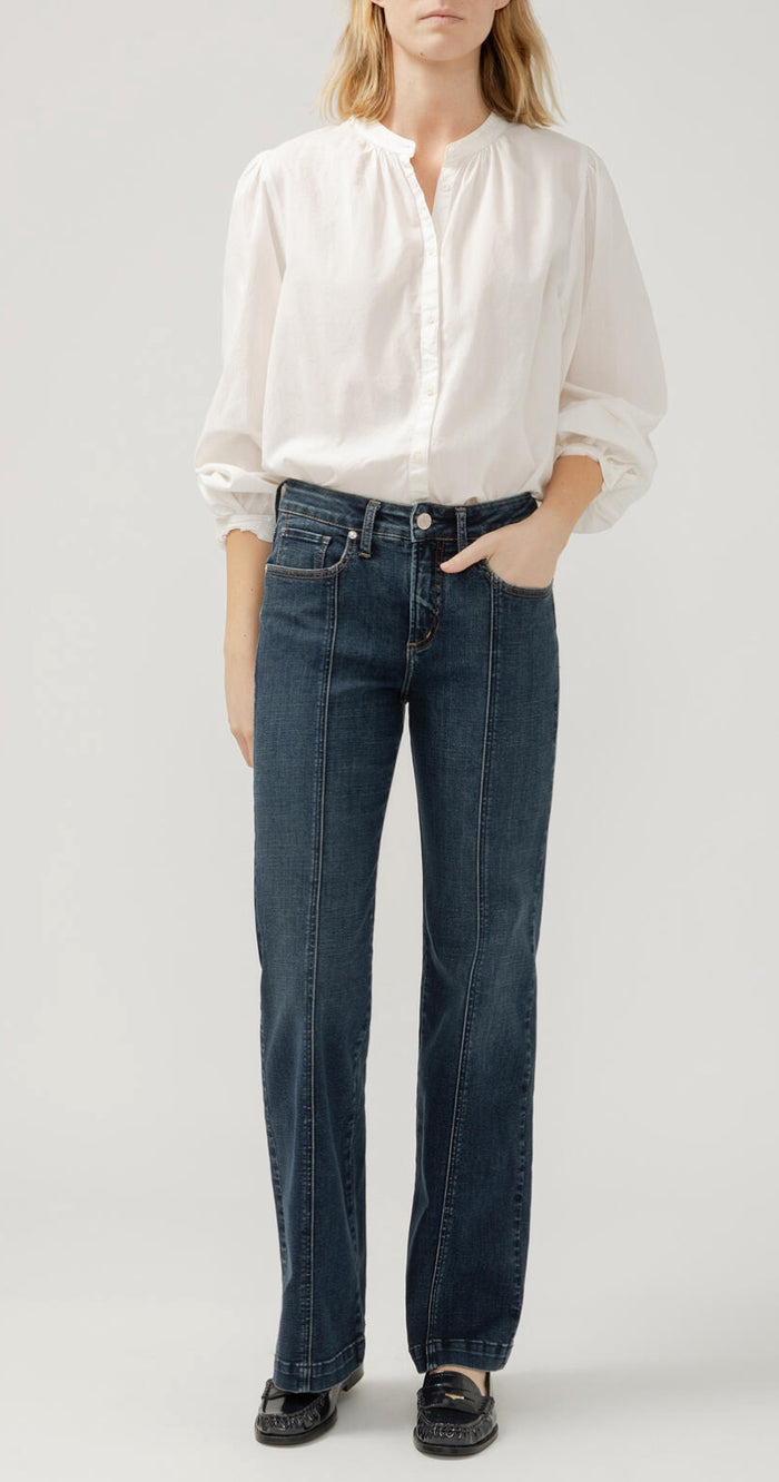 SILVER AVERY HIGH RISE TROUSER