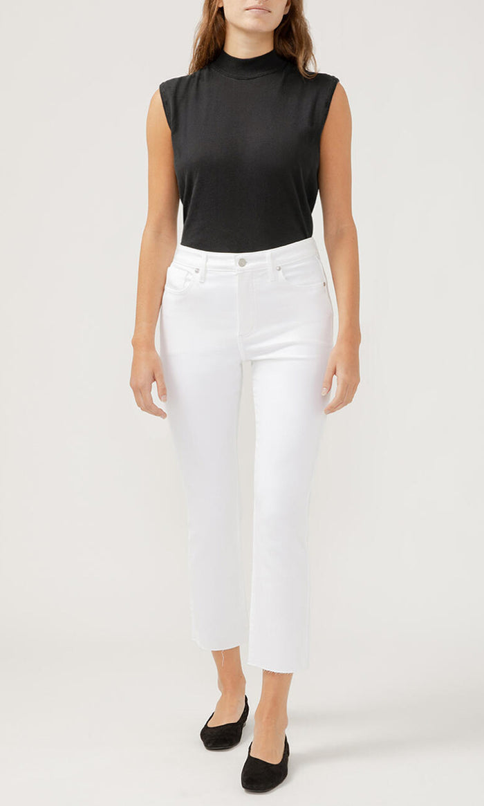 SILVER ISBISTER ANKLE STRAIGHT Lux stretch-WHITE