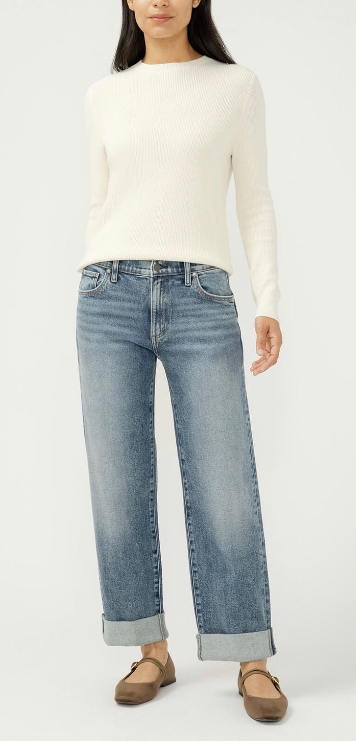 SILVER RELAXED STRAIGHT LEG-WILLOW