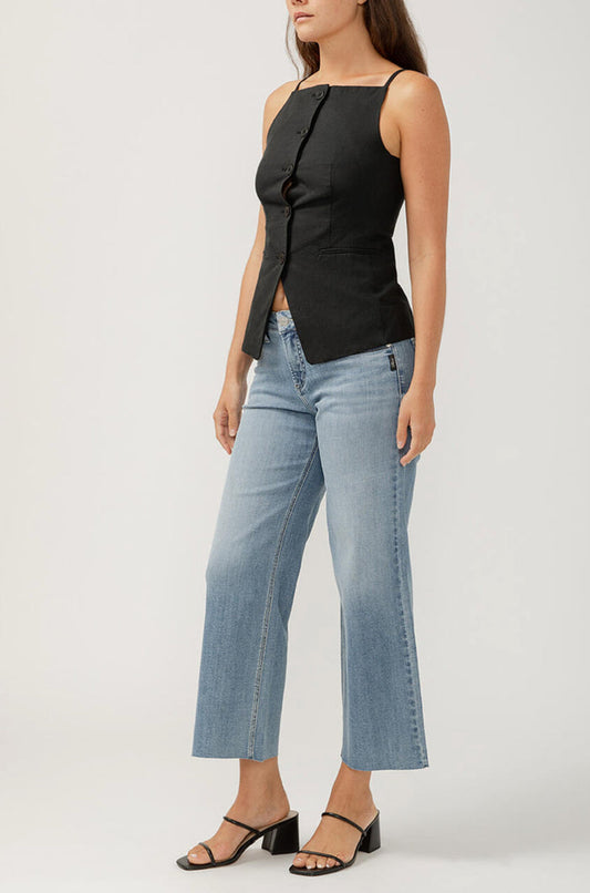 SILVER SUKI ANKLE WIDE LEG