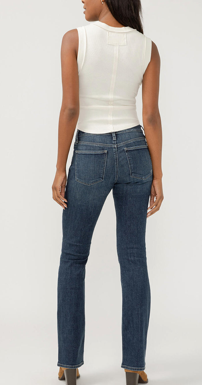 SILVER SUKI Mid Rise Slim Bootcut Luxe Stretch Jeans