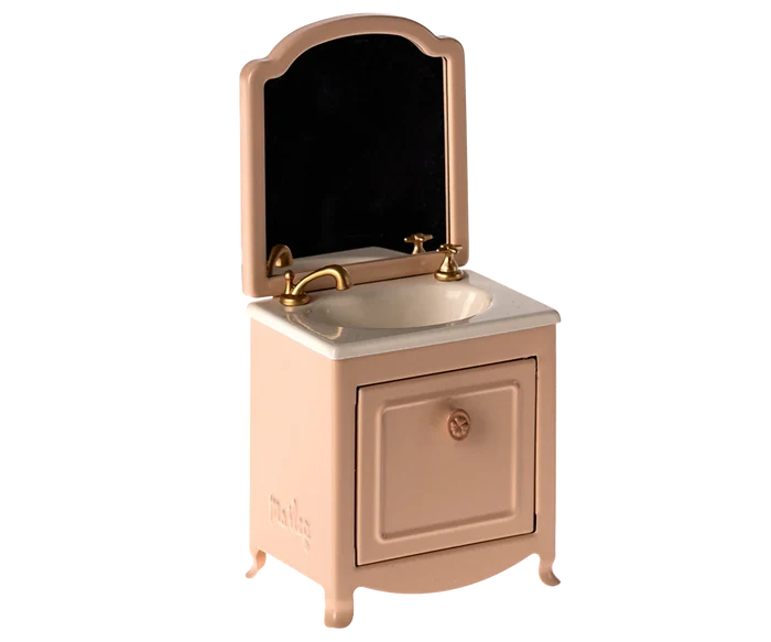 Sink Dresser with Mirror - POWDER
