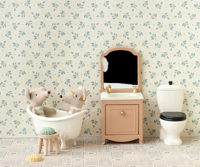 Sink Dresser with Mirror - POWDER