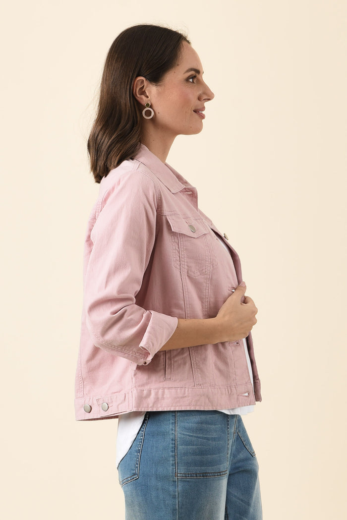 Siobhan Blush Stretch Jacket,Brunette model,alt text|model:MJ