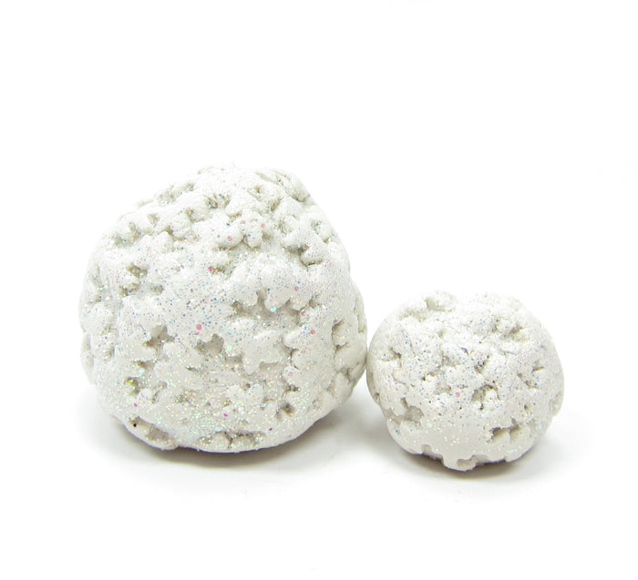 White snowflake bushes for winter village