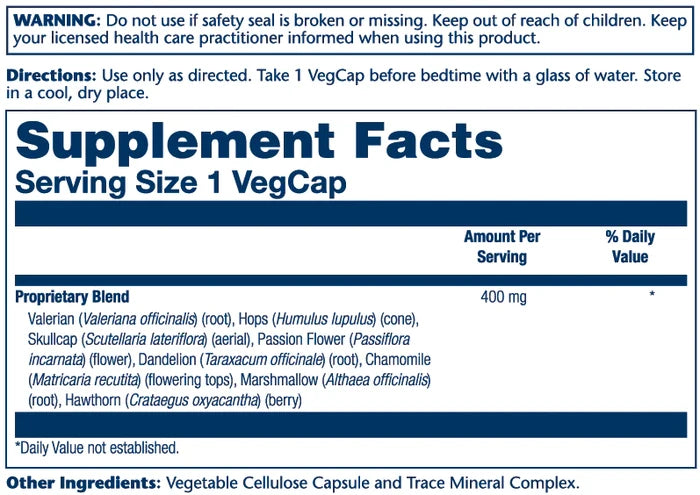 Solaray Sleep Blend SP-17 Capsules- with Cell Salt 2