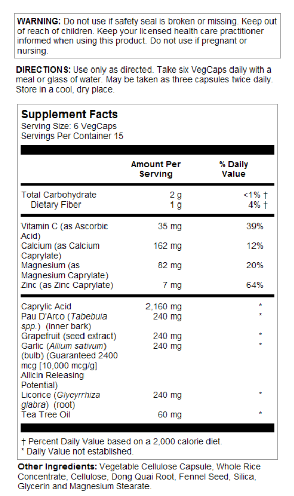 Solaray Yeast-Cleanse Capsules 2