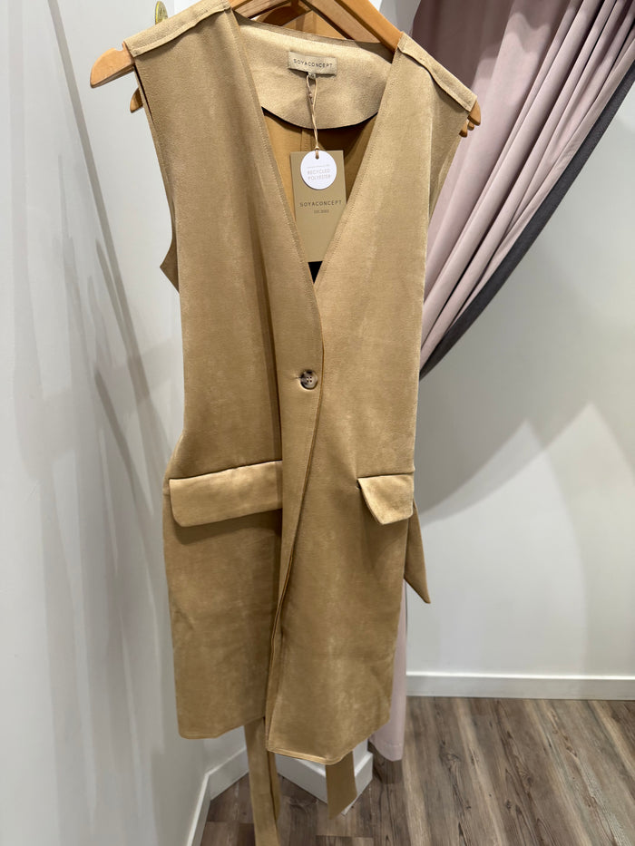 SOYA CONCEPT SLEEVELESS LONG VEST