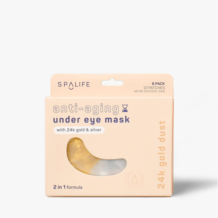 SPA LIFE Anti-Aging Undereye Masks  (2 in 1 Formula) - 6 Pairs