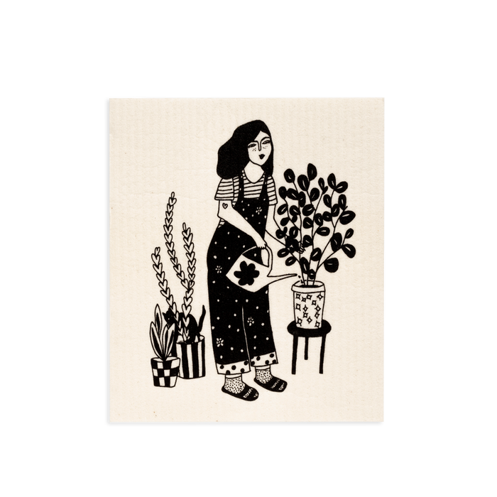 Sponge Cloth - Plant Lover & Coffee First