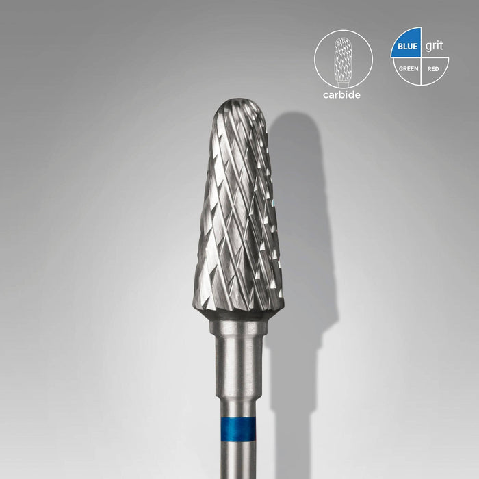 Staleks Carbide nail drill bit "frustum" blue, 6 mm Drill Bit Staleks