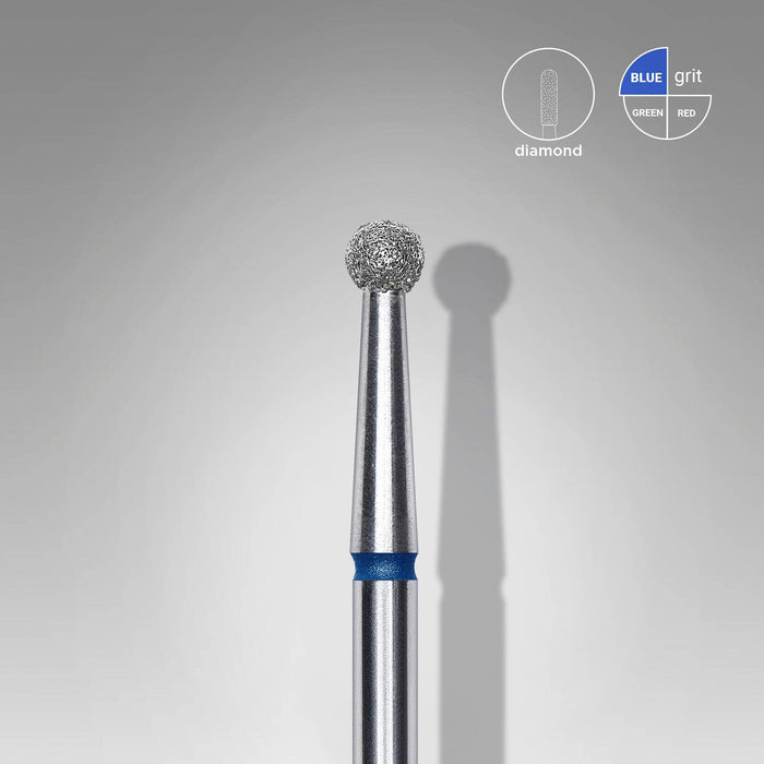 Staleks Diamond nail drill bit "ball" blue, 2.7 mm Drill Bit Staleks