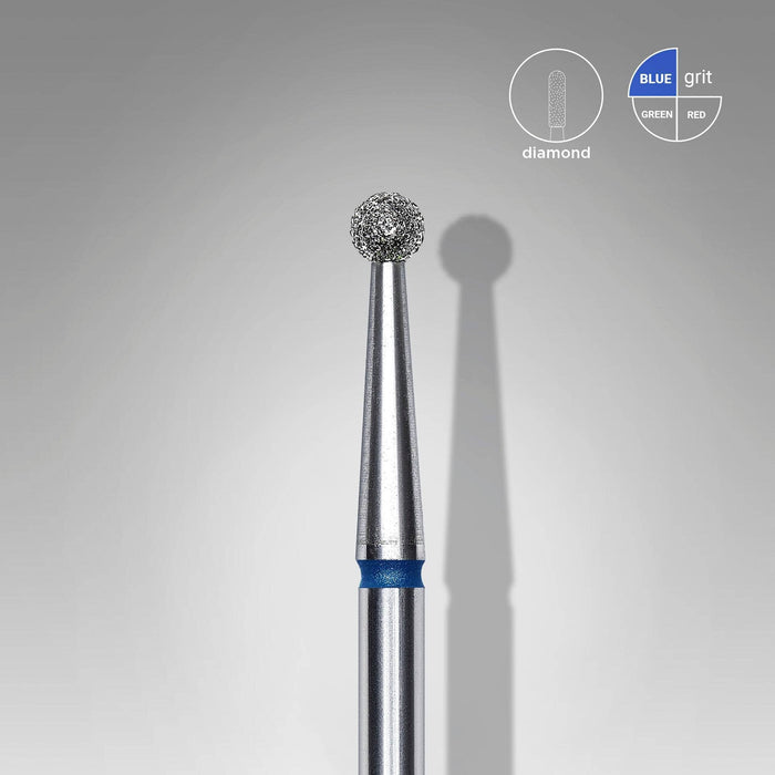 Staleks Diamond nail drill bit "ball" blue, 2.5 mm Drill Bit Staleks