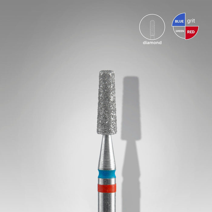 Staleks Diamond nail drill bit DUO "frustum" red-blue, 2.5 mm Drill Bit Staleks
