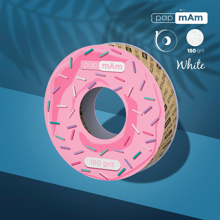 Staleks Disposable white abrasive tape papmAm EXPERT 180 grit (without plastic case) Nail file Staleks