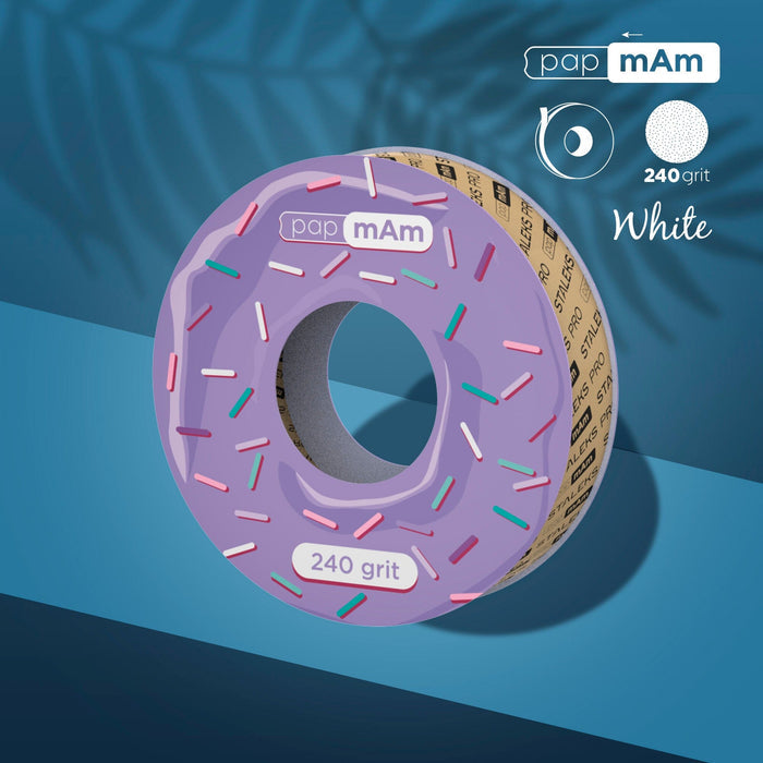 Staleks Disposable white abrasive tape papmAm EXPERT 240 grit (without plastic case) Nail file Staleks