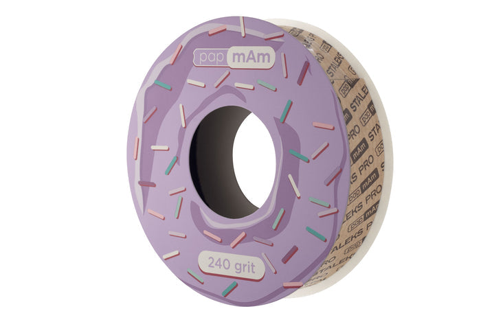 Staleks Disposable white abrasive tape papmAm EXPERT 240 grit (without plastic case) Nail file Staleks