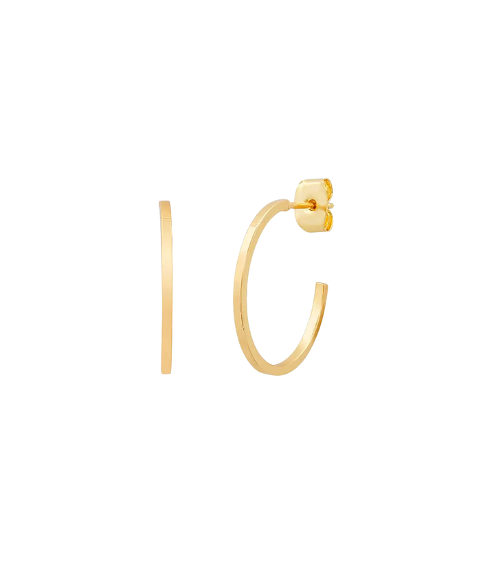 TAI Sleek Small Gold Hoops Jewelry - Trend TAI Gold