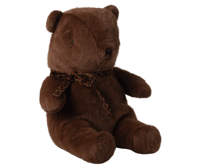 Teddy bear plush, Medium - Dark chocolate