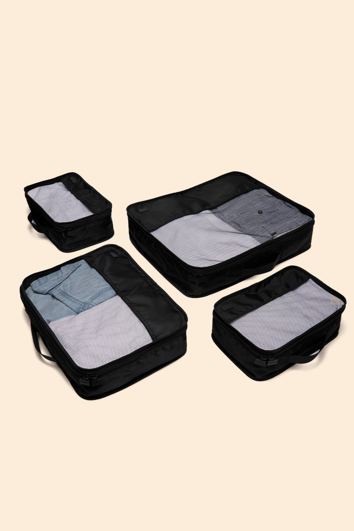 Tessa Black Packing Cube 4 Pack