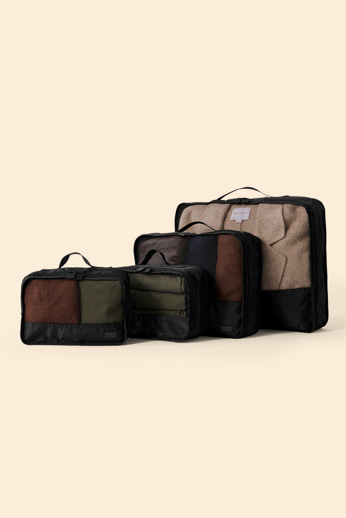 Tessa Black Packing Cube 4 Pack