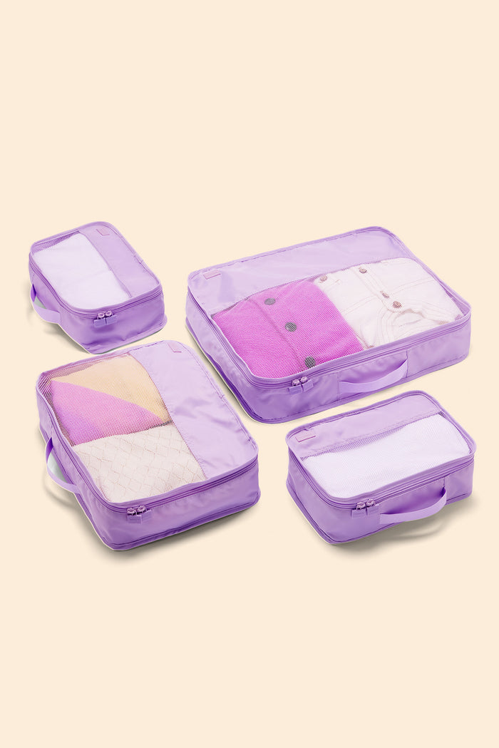 Tessa Lilac Packing Cube 4 Pack