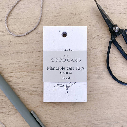 THE GOOD CARD 
Plantable Gift Tags - Sketched Florals