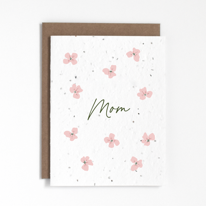 THE GOOD CARD 
Plantable Greeting Card - Floral Mom