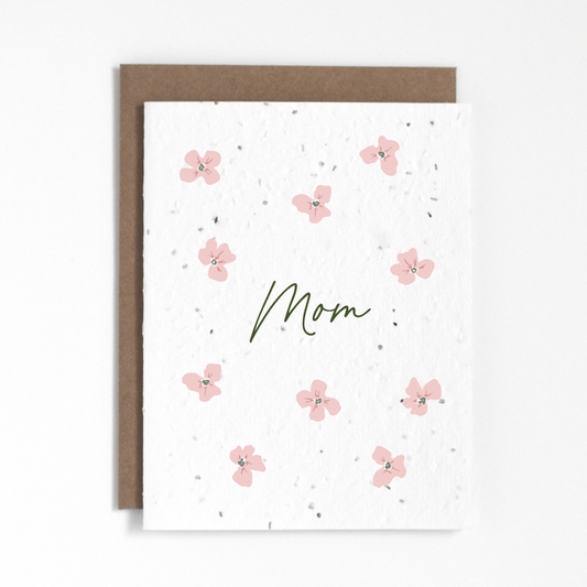 THE GOOD CARD 
Plantable Greeting Card - Floral Mom