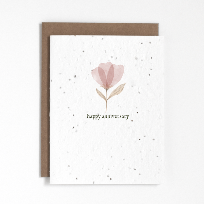 THE GOOD CARD Plantable Greeting Card - Happy Anniversary