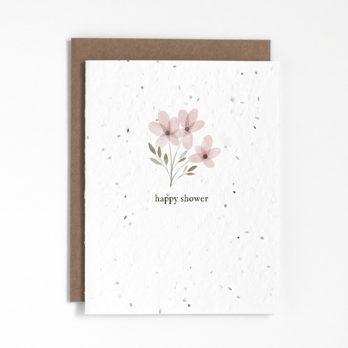 THE GOOD CARD Plantable Greeting Card - Happy Shower