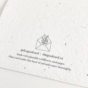 THE GOOD CARD Plantable Greeting Card - Mother's Day - Envelope