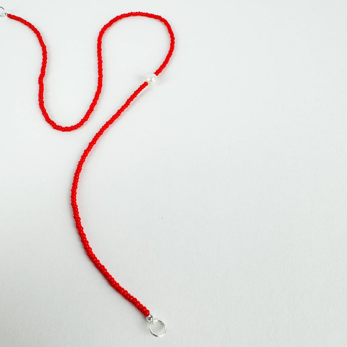 The Khadi Necklace - Red