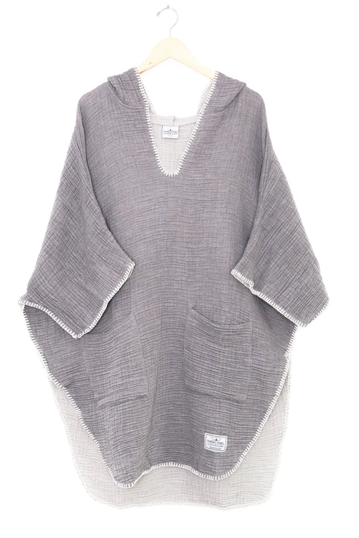 TOFINO THE COCOON | Women's Muslin Surf Poncho-ONE SIZE