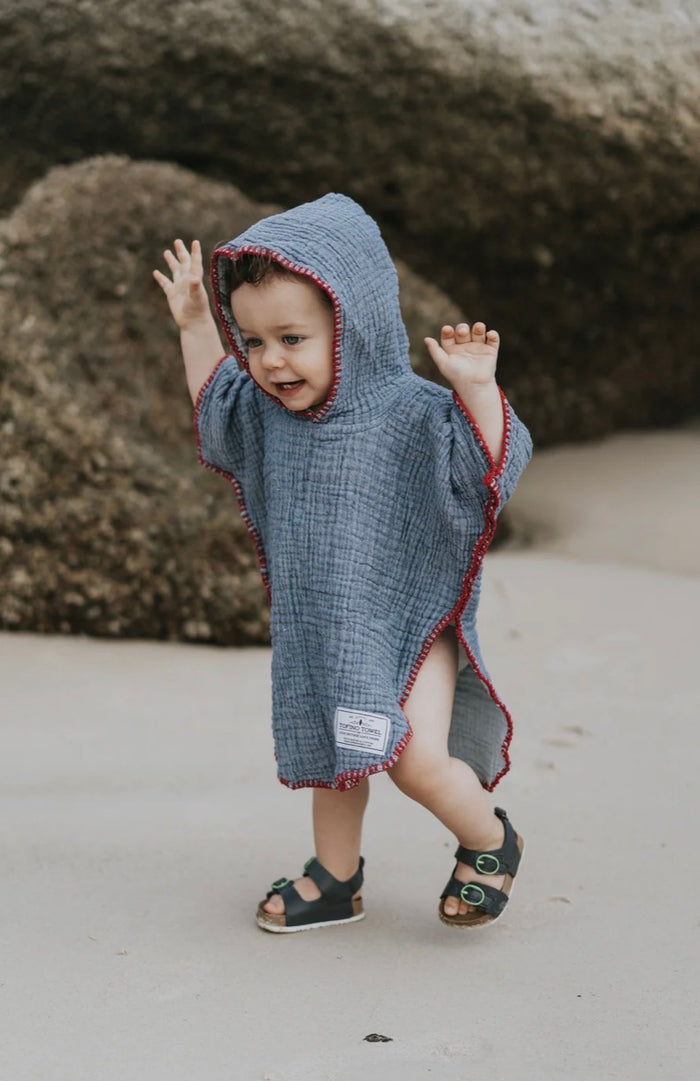 TOFINO THE PEBBLE | Kid's Muslin Poncho