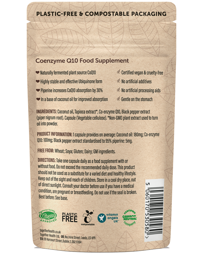 Together Health Coenzyme Q10 – CoQ10 Supplement – 30 Capsules