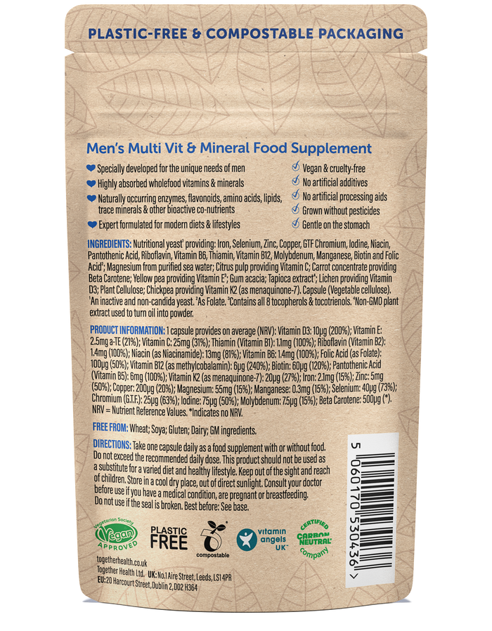Together Health Men’s Multivitamin – Vegan – 30 Capsules