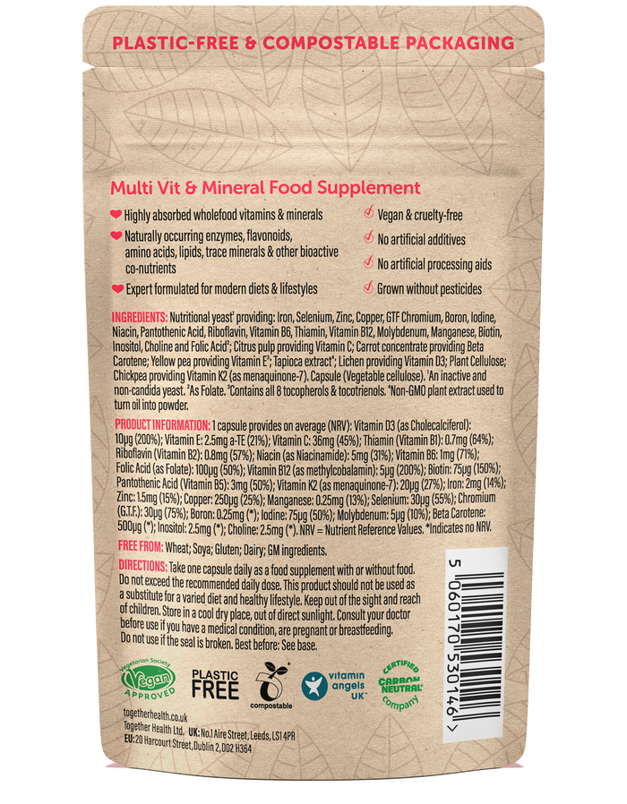 Together Health Multivitamin – Vegan – 30 Capsules