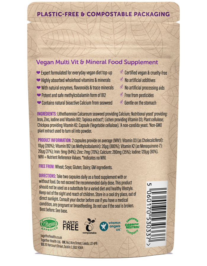 Together Health Vegan Multi – Vegan Supplement - 60 Capsules