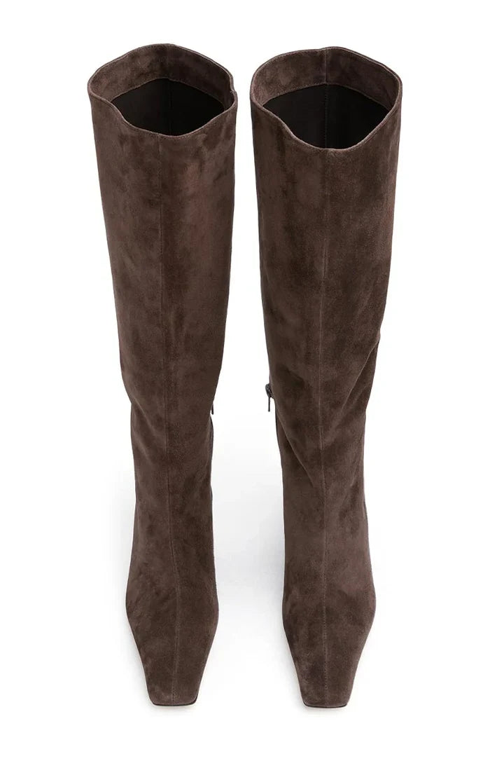 Tony Bianco Zuri Espresso Suede Calf Boots
