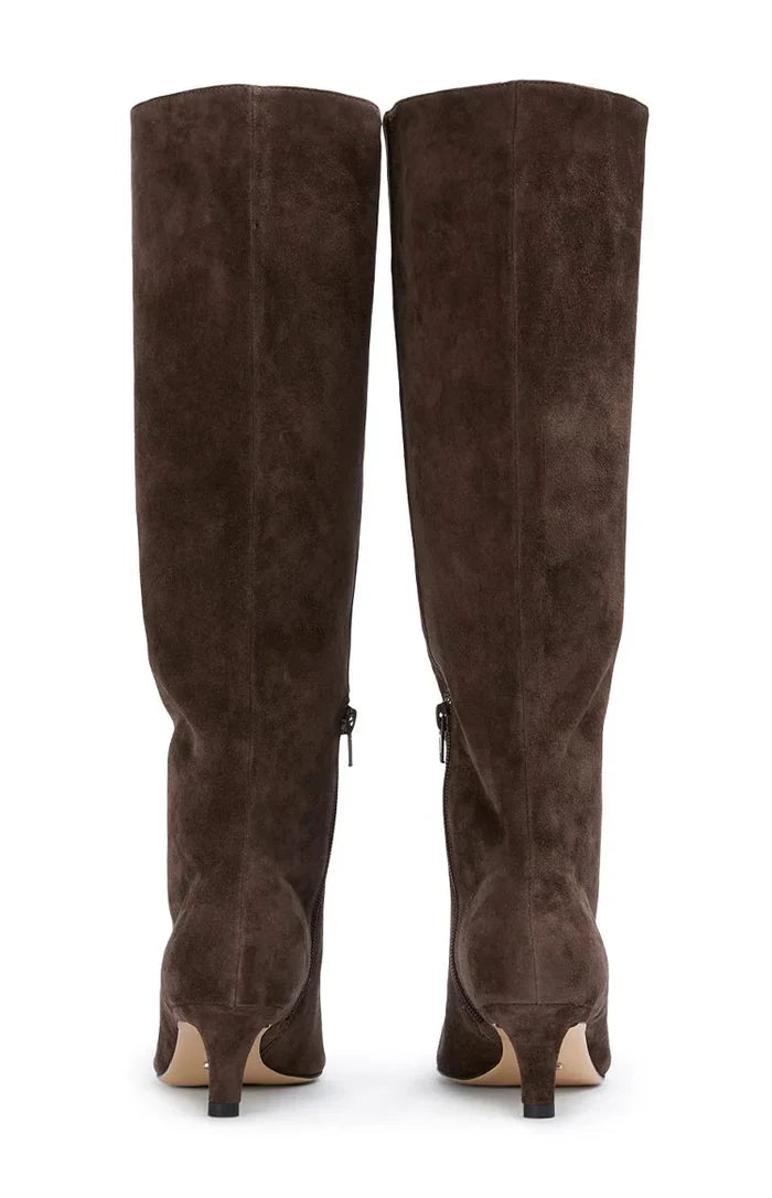 Tony Bianco Zuri Espresso Suede Calf Boots
