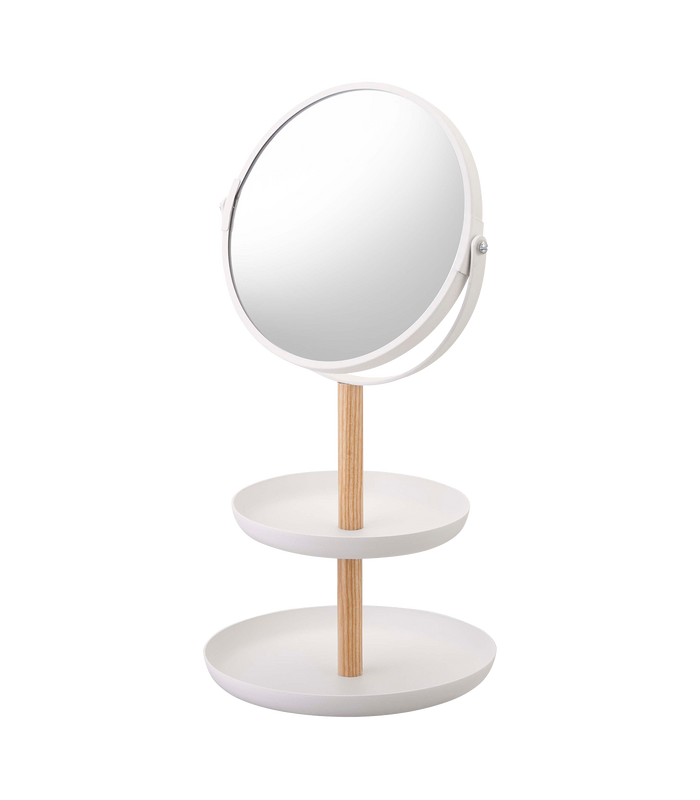 Tosca Jewelry Organizer with Mirror - Steel + Wood