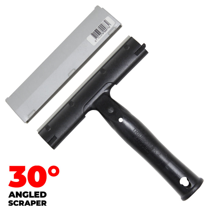 Triumph 6in/15cm MK2 Scraper Black Angled